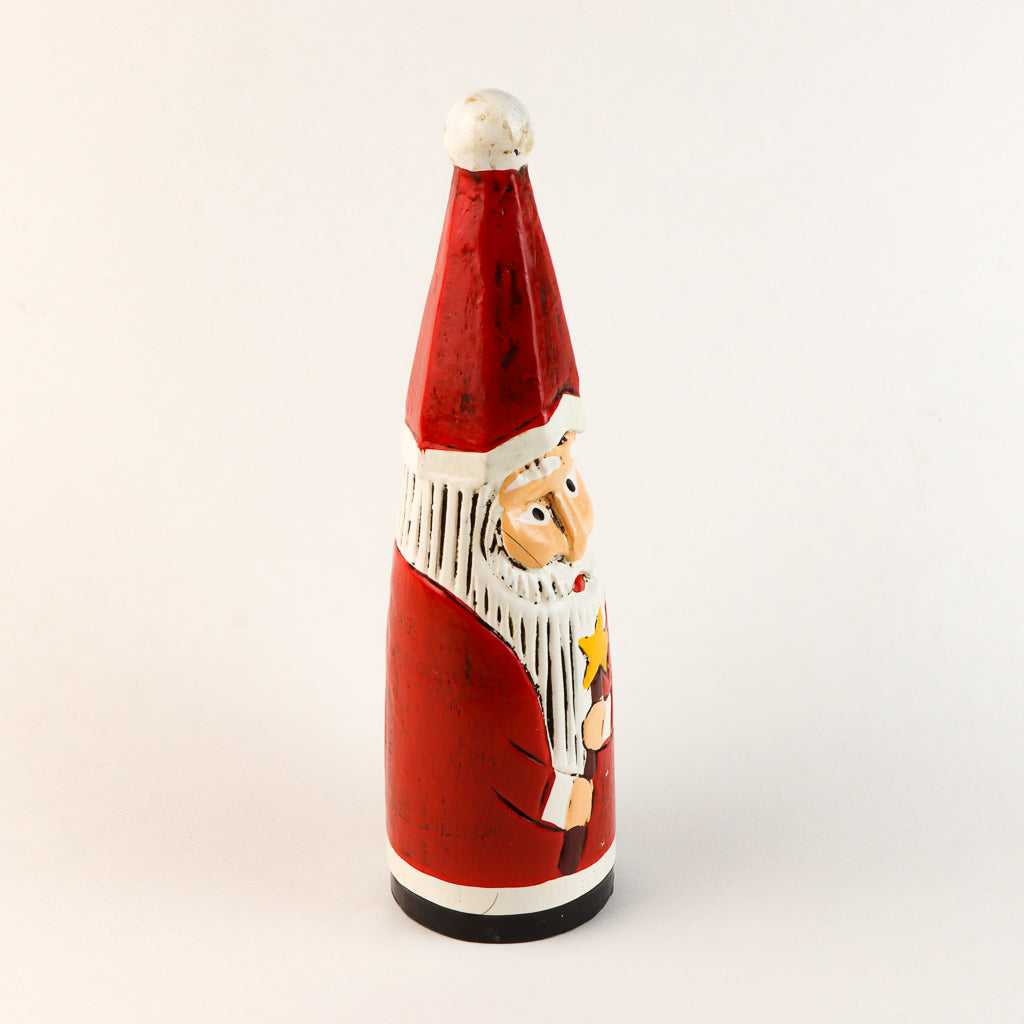 Wooden Santa with Star