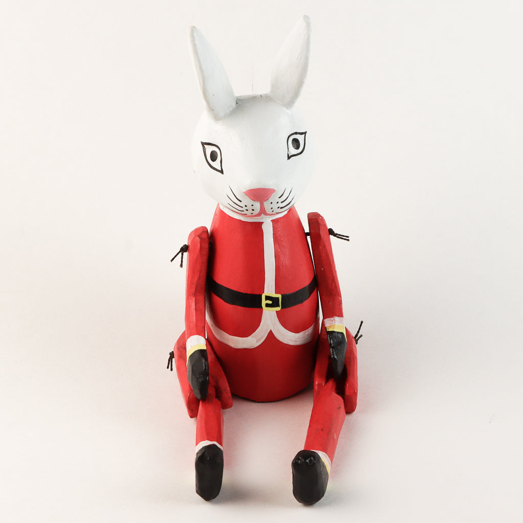 Christmas Rabbit Puppet- Small