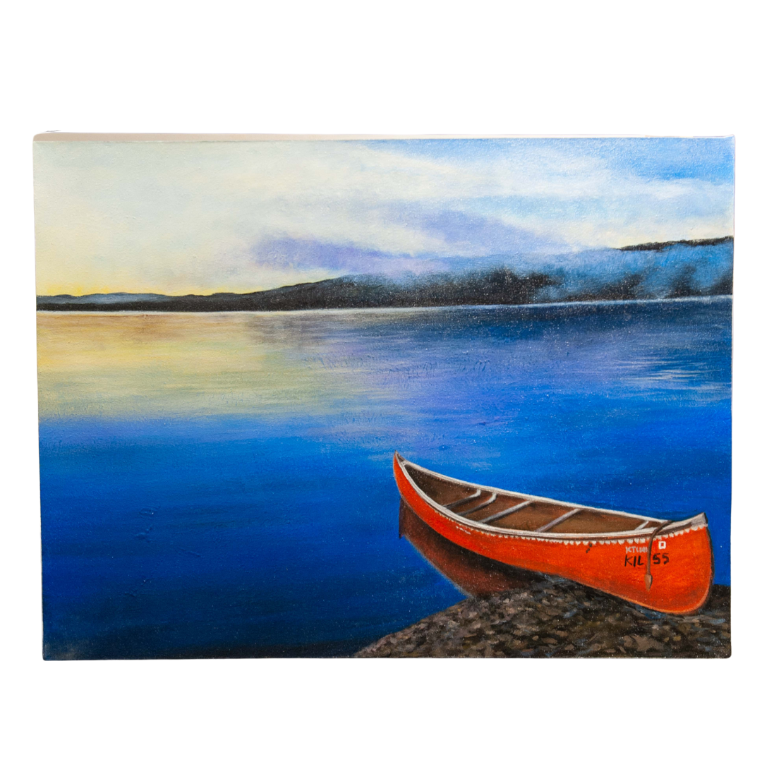 Canoe Waiting to Launch - Painting