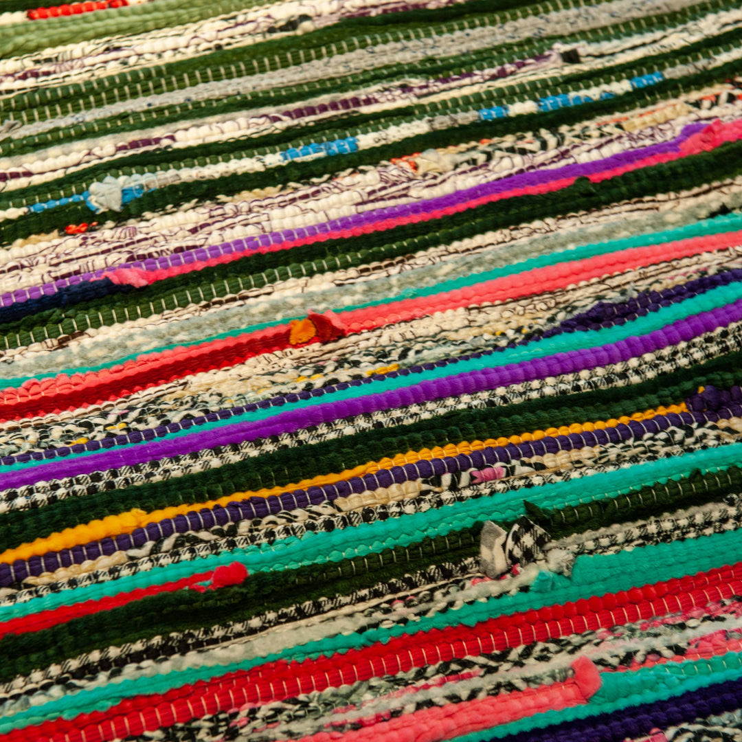 Egyptian Recycled Cotton Rug - 2 M x 1.5 M - Mixed