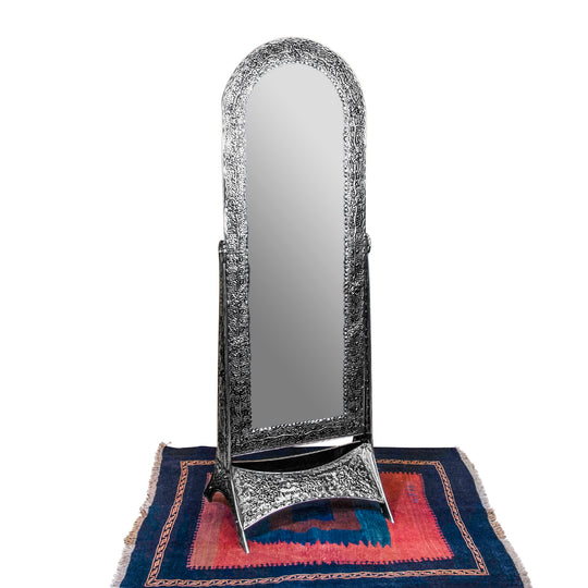 Mexican Punched Tin Standing Mirror