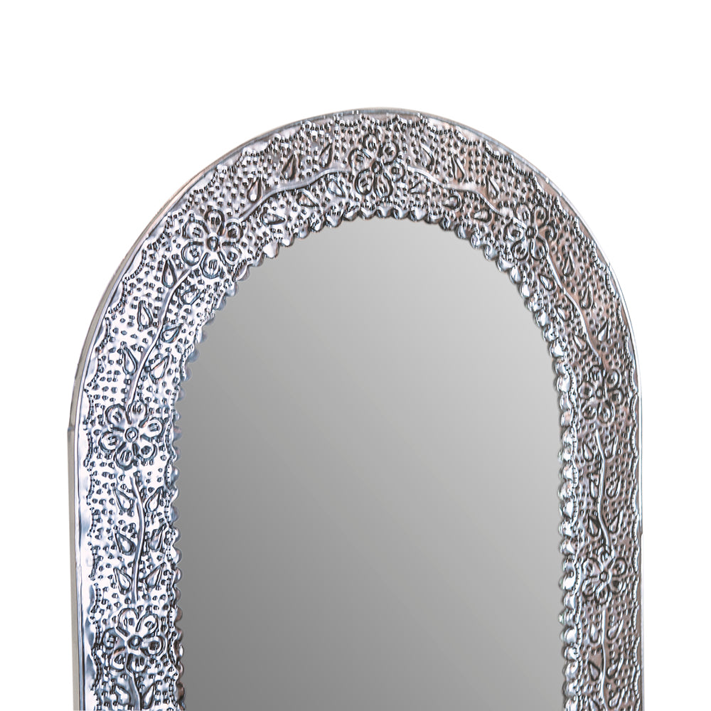 Mexican Punched Tin Standing Mirror