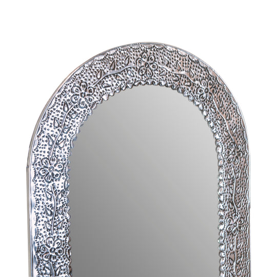 Mexican Punched Tin Standing Mirror