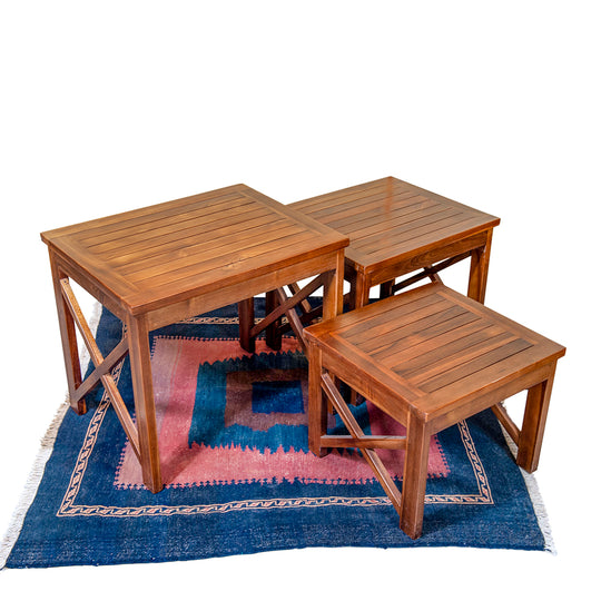 Indonesia Teak Nesting Tables