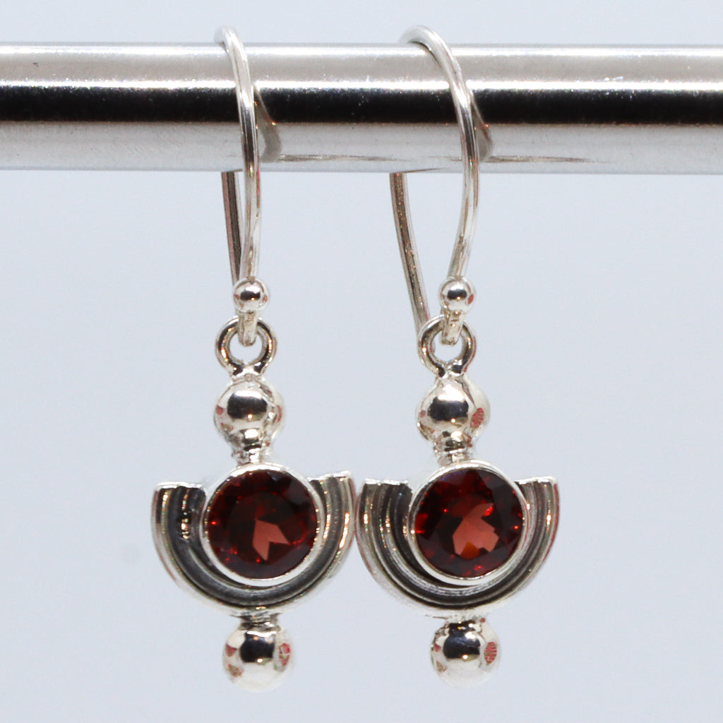 Garnet Dangle Earrings