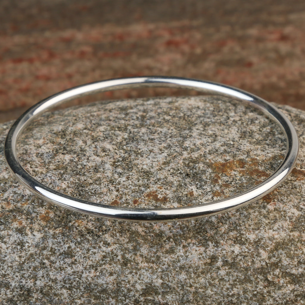 Silver Bangle Bracelet (65mm)