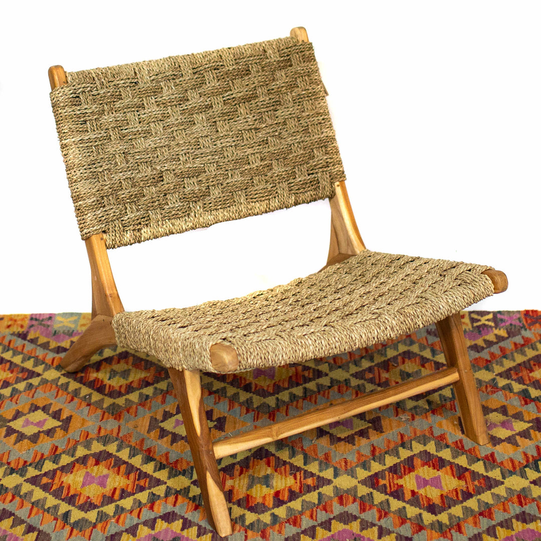 Photo of Seagrass Woven Lounge Chair - Natural