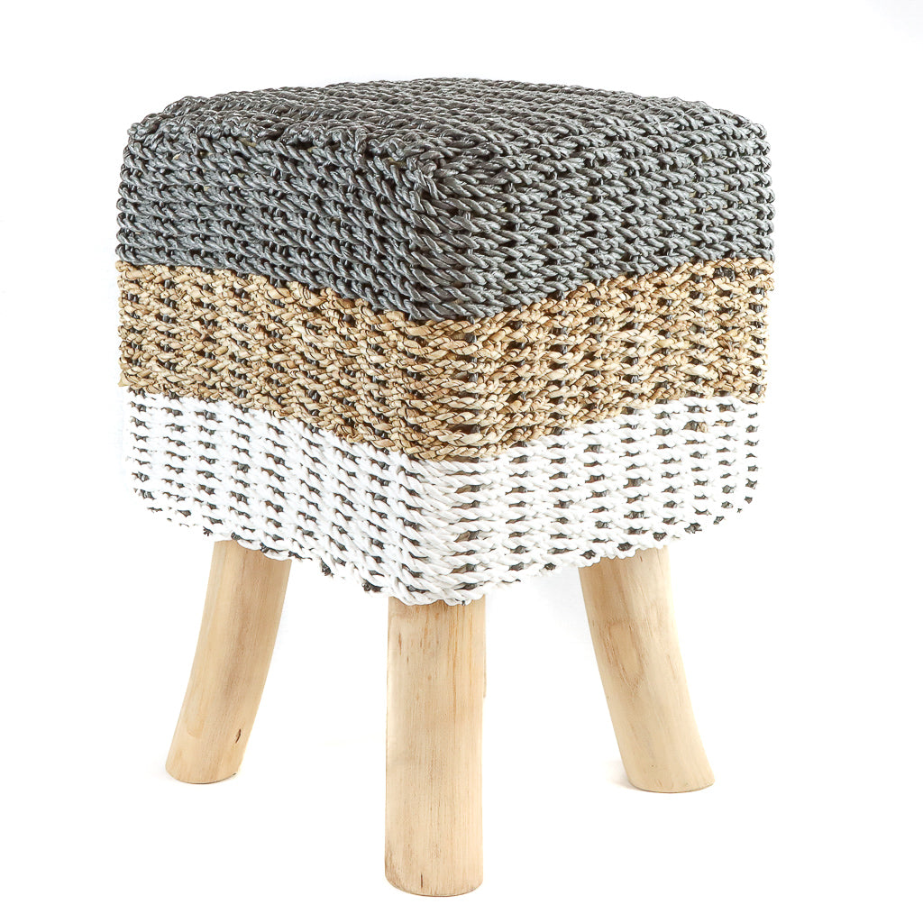 Seagrass Square Stool