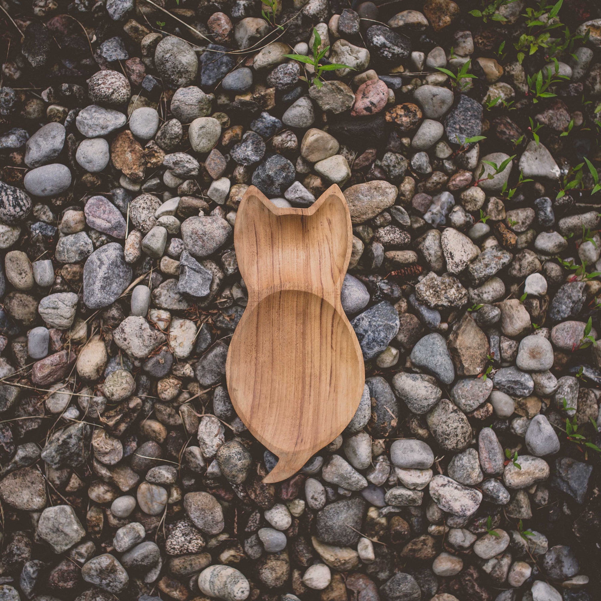 Teak Cat Tray