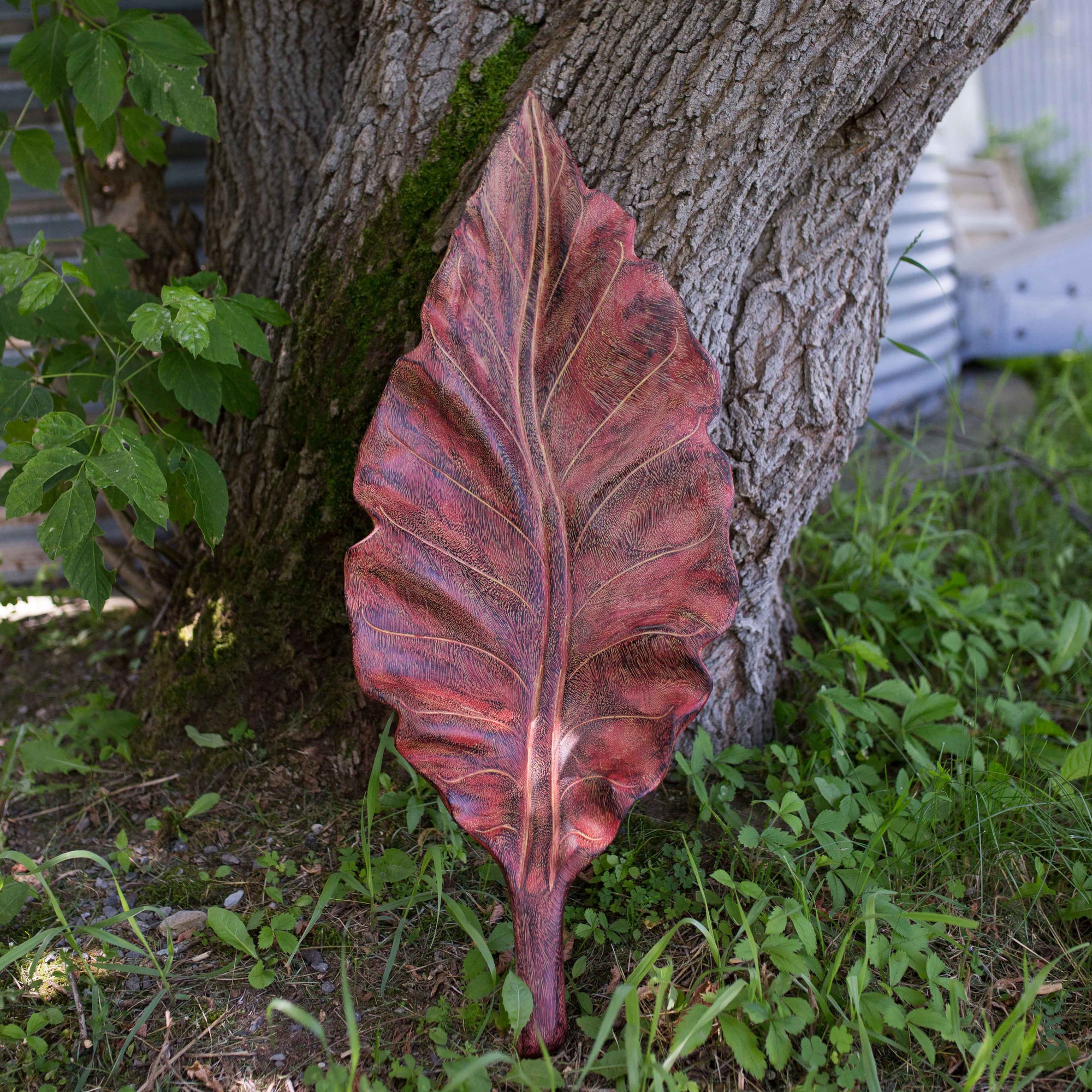 Teak Leaf Platter