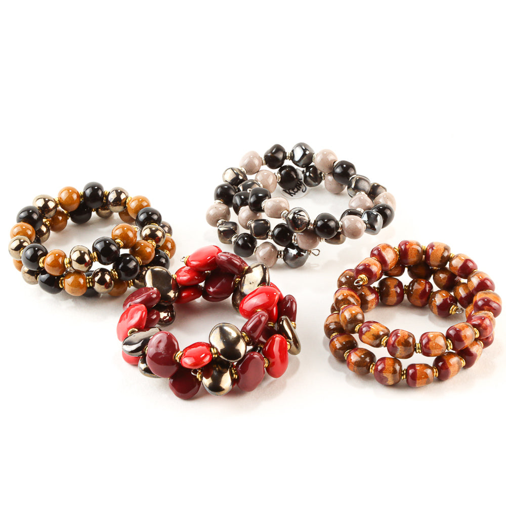 Kenyan Kazuri Beaded Bracelet