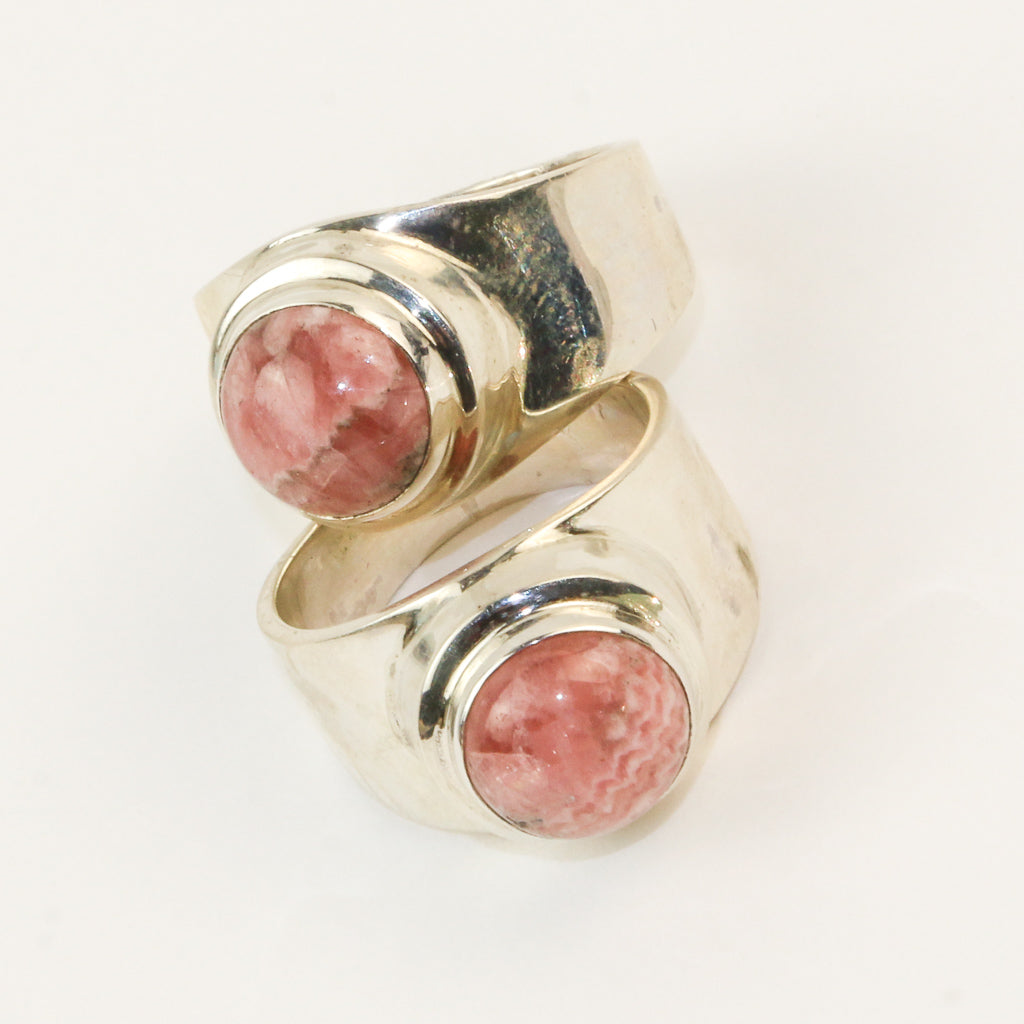 Bali Rhodochrosite Silver Ring