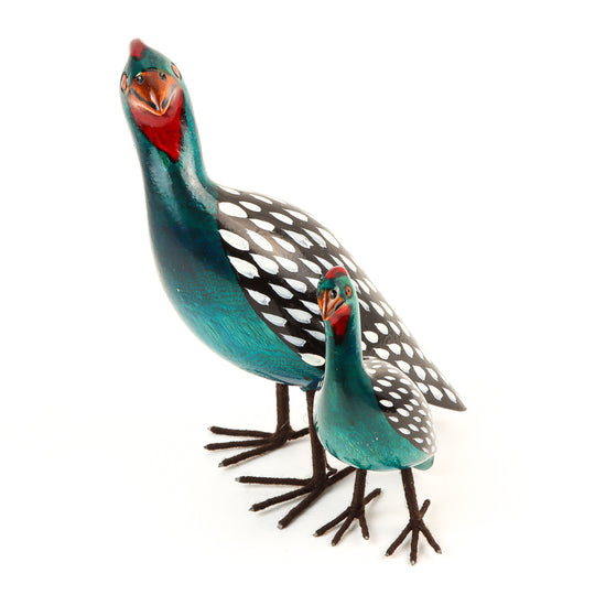Kenya Woodem Guinea Fowl - Large