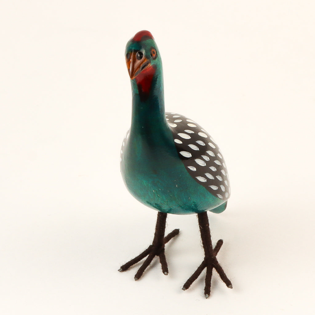 Kenya Woodem Guinea Fowl - Large
