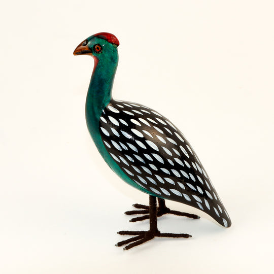 Kenya Woodem Guinea Fowl - Large