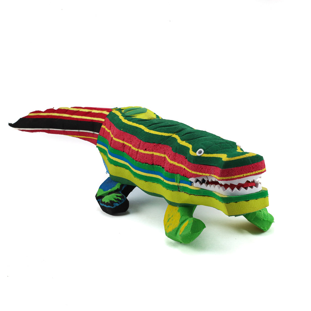 Recycled Flip Flop Crocodile - Medium