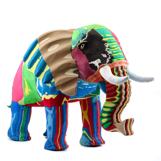 Recycled Flip Flop Elephant - 15"