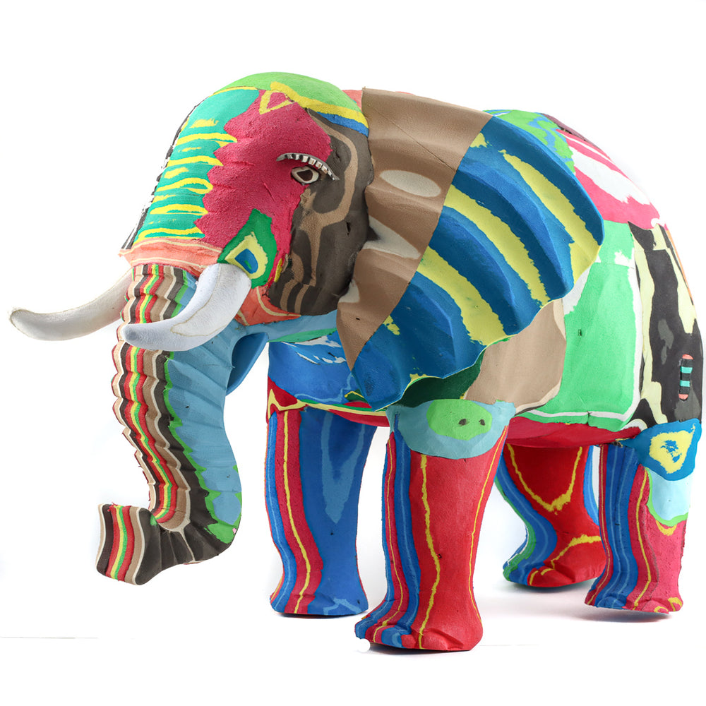 Recycled Flip Flop Elephant - 15"