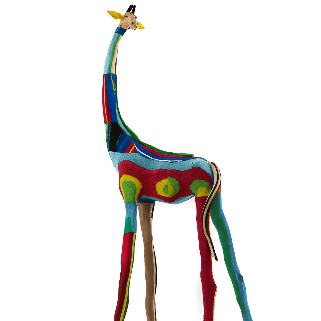 Recycled Flip Flop Giraffe - 11"