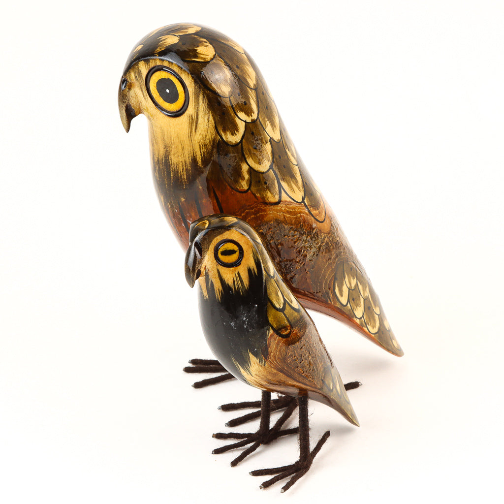 Kenya Wooden Owl - Large