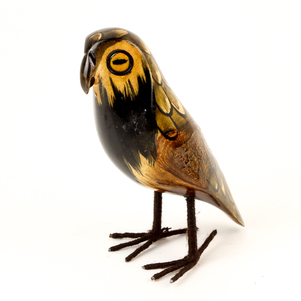 Kenya Wooden Owl - Large