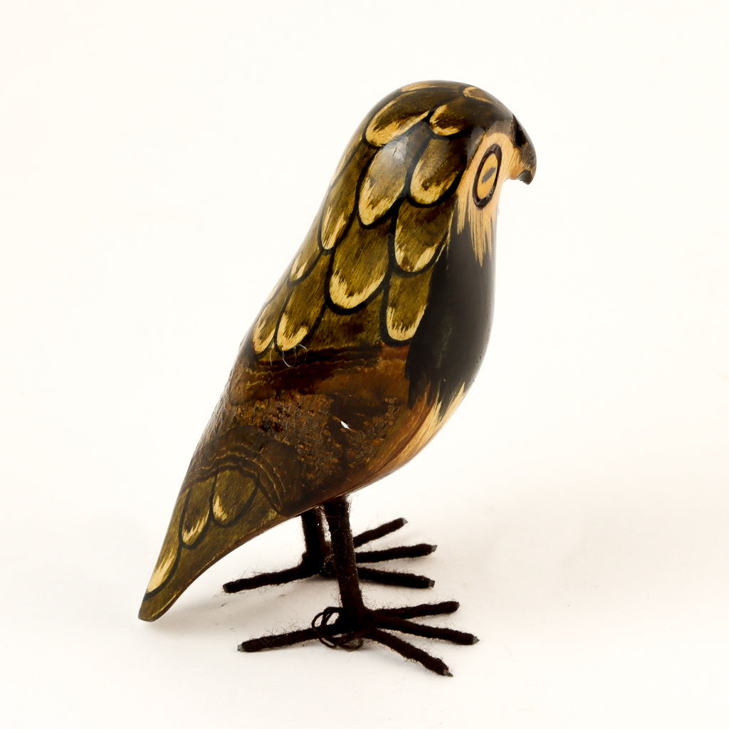 Kenya Wooden Owl - Small