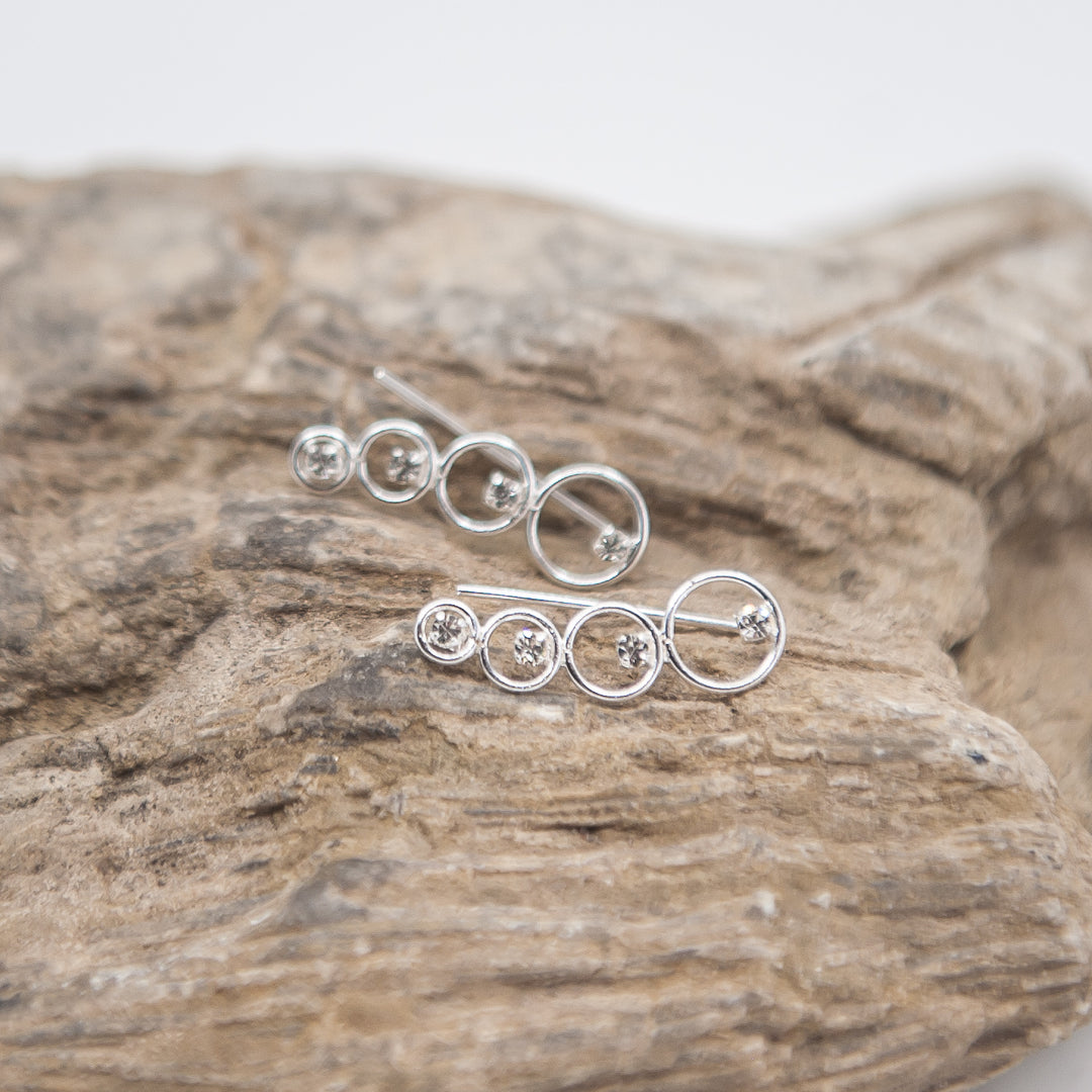 Boucle d'oreille grimpeur cercle