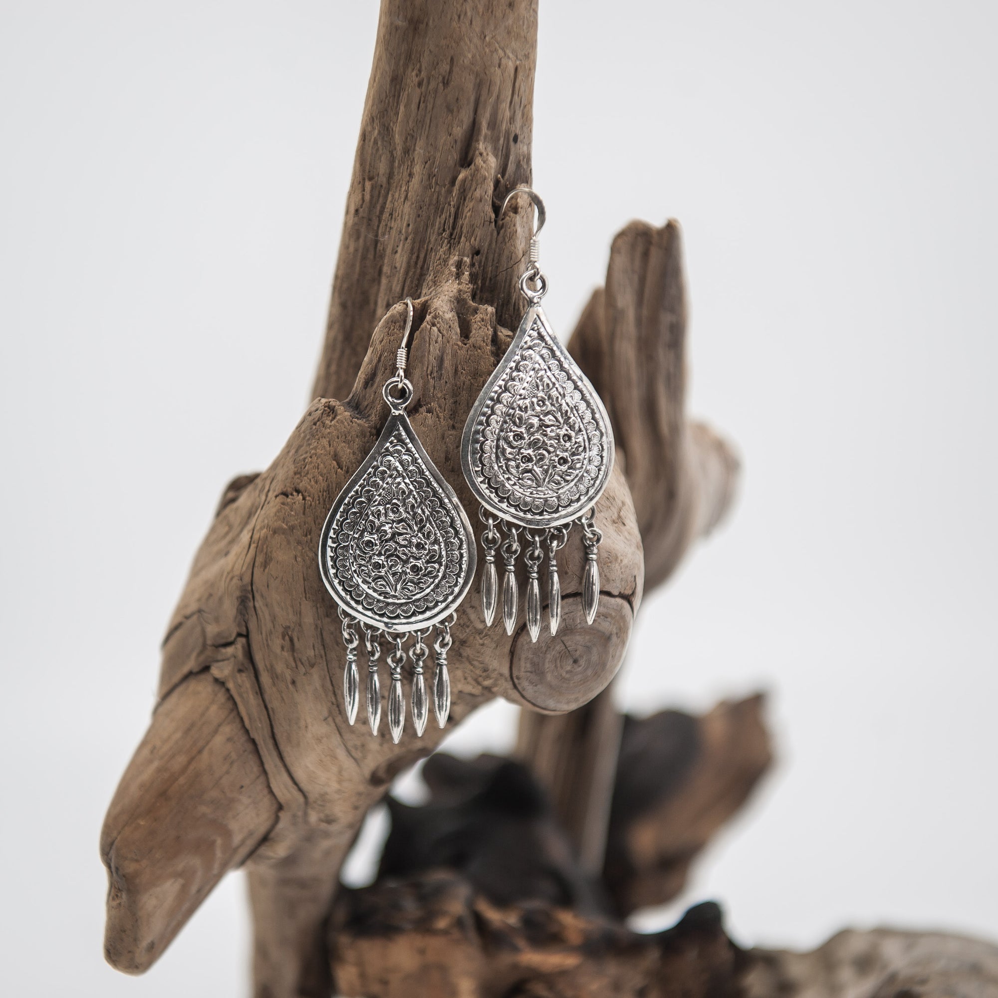 Ornate Silver Earring