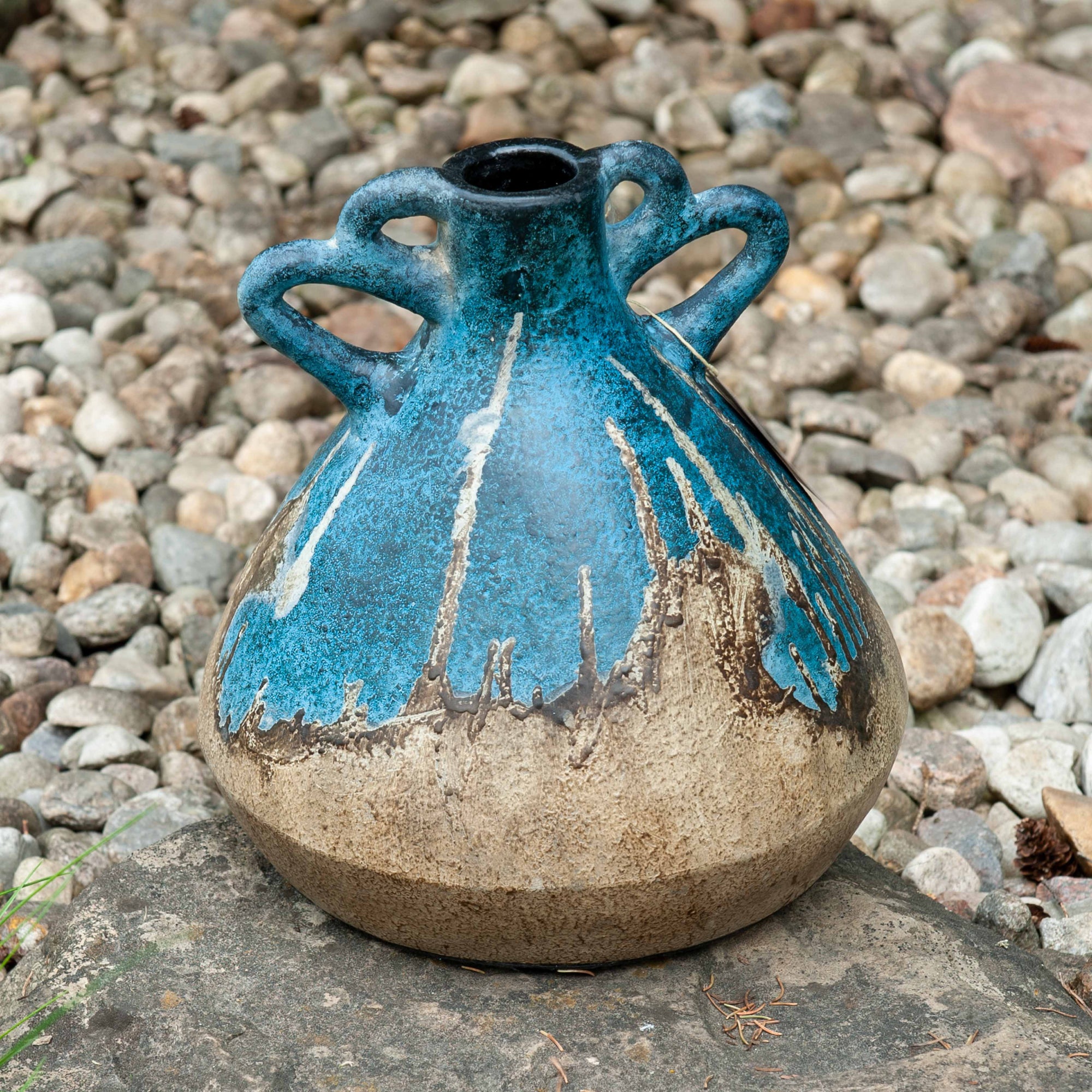 Lombok Ceramic Volcano Vase -Ginsing