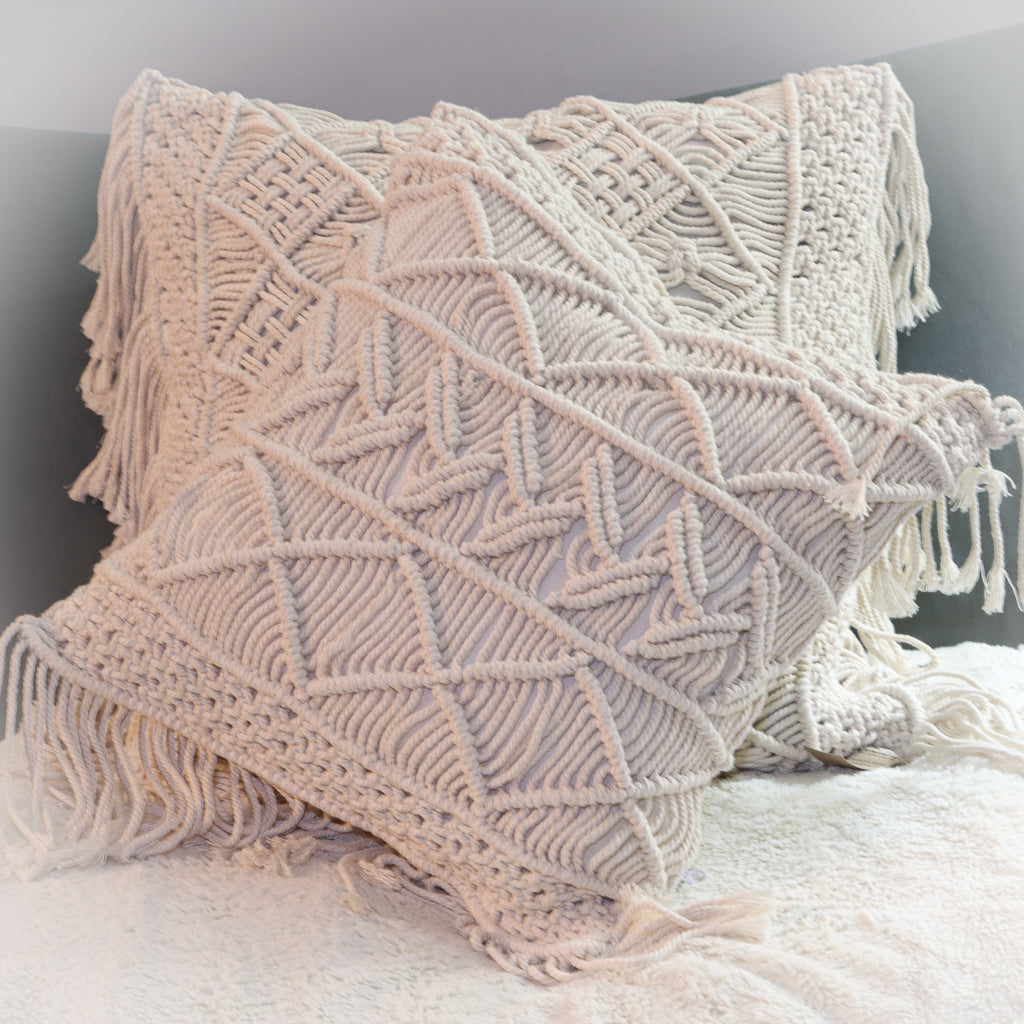 Housse de Coussin en Macramé - Grand