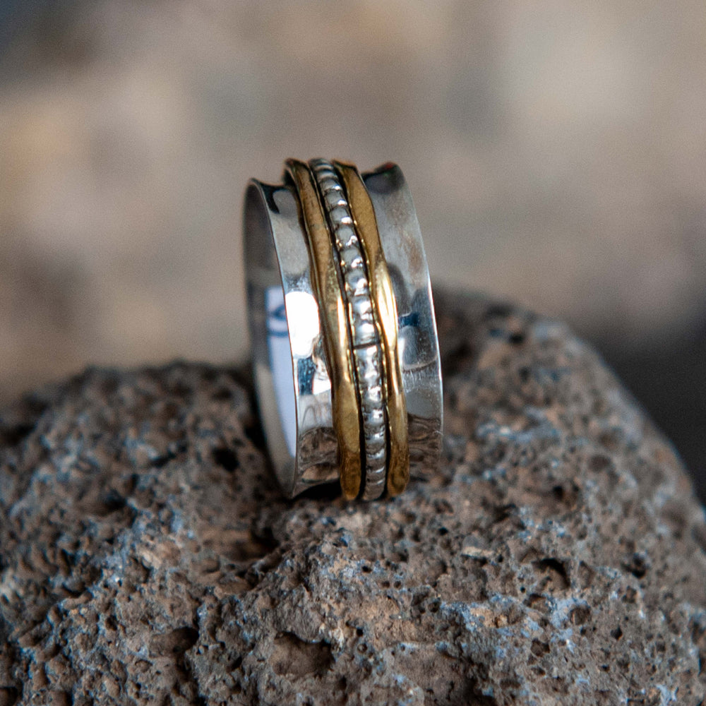 Bague Méditation Or Perlé