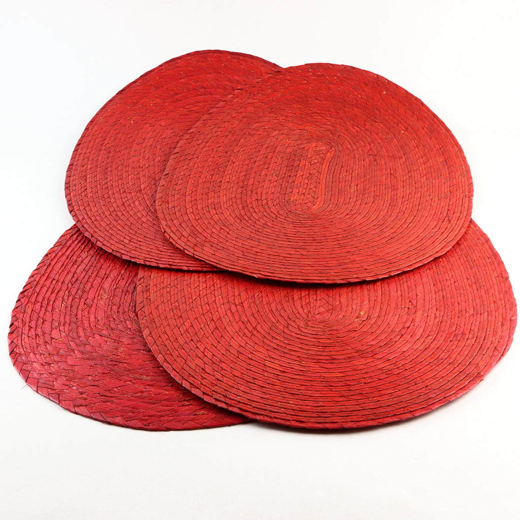 Oval Placemat - Red