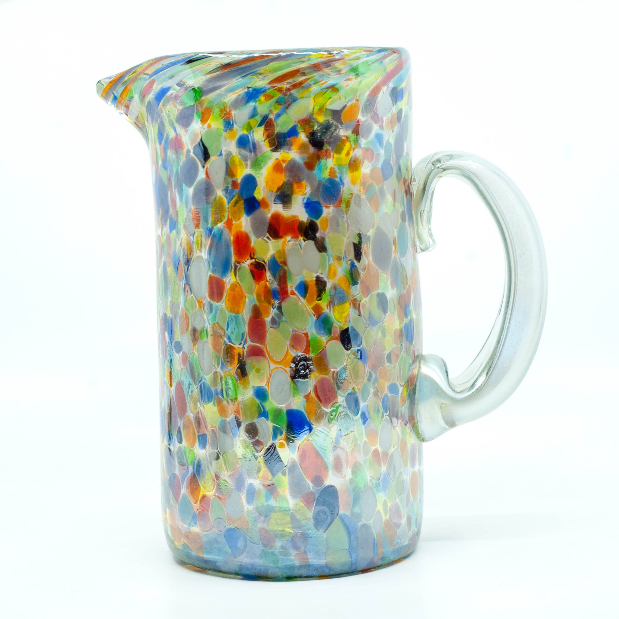 Mexican Glass Pitcher - Confetti