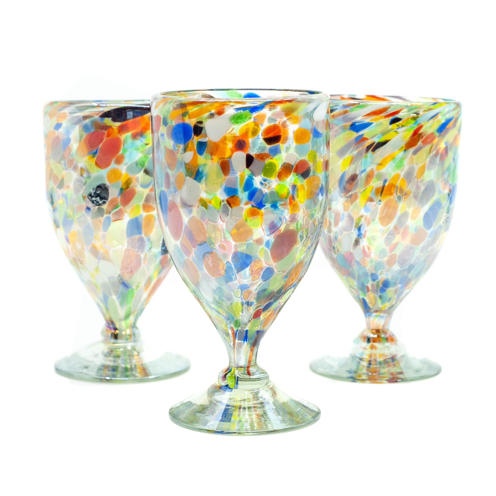 Mexican Ice Tea Glass - Confetti - 6.5"