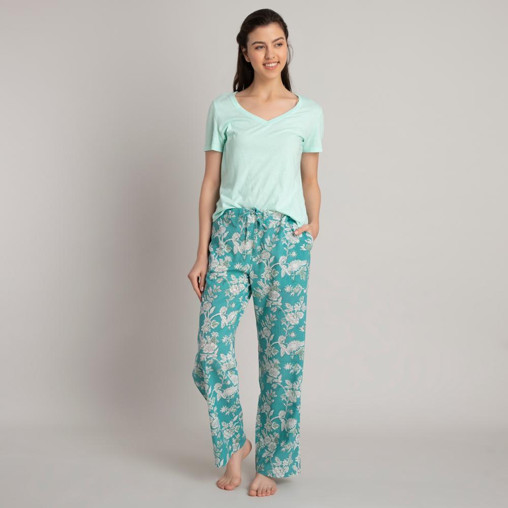 Pantalon de pyjama en coton Aiyana