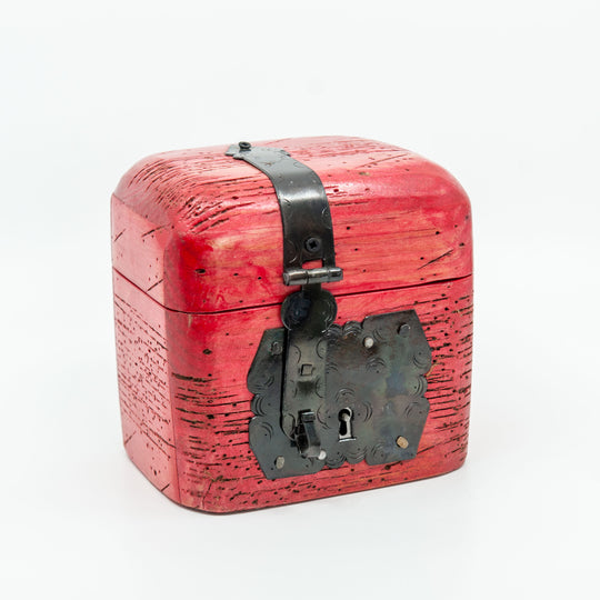 Small Mexican Locking Treasure Chest - Red