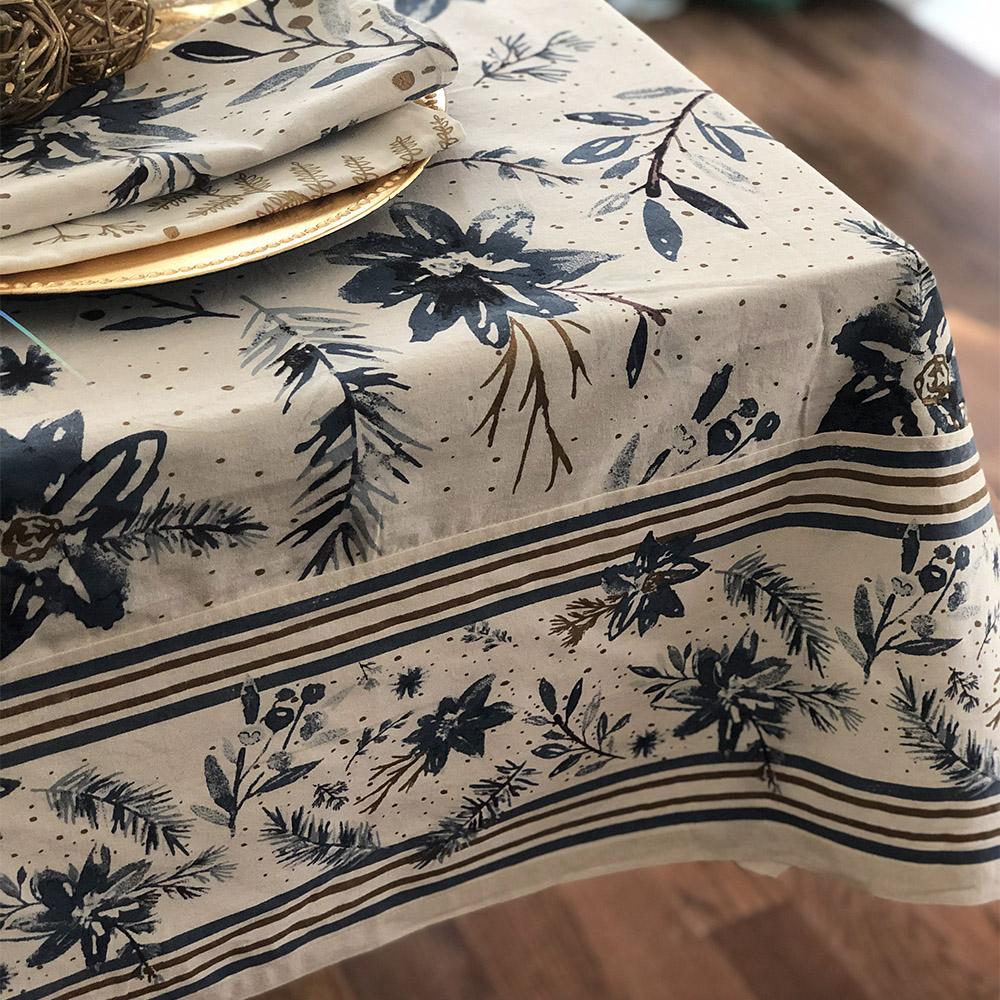 Printed Tablecloth - Pines and Berries