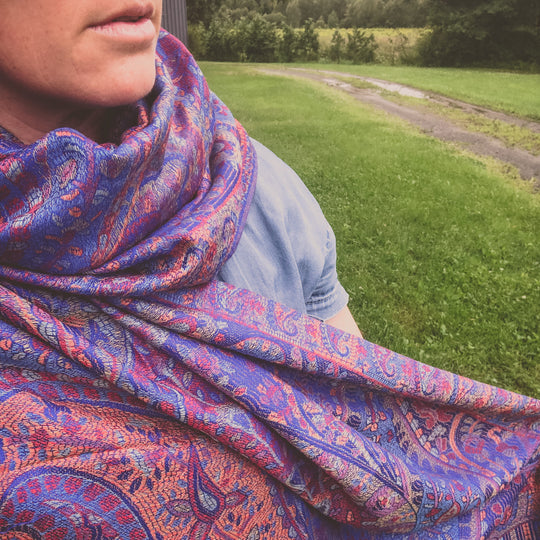 Pashmina - Bleu Roi