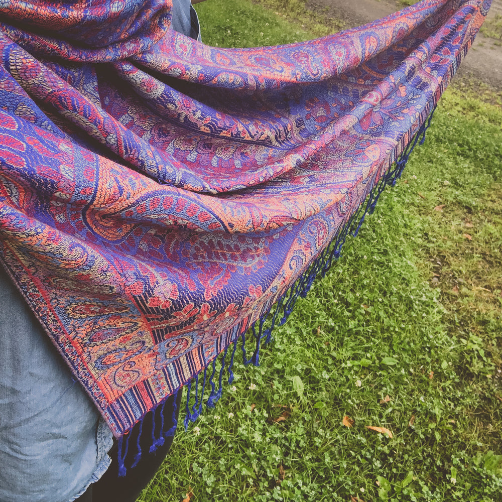 Pashmina - Bleu Roi