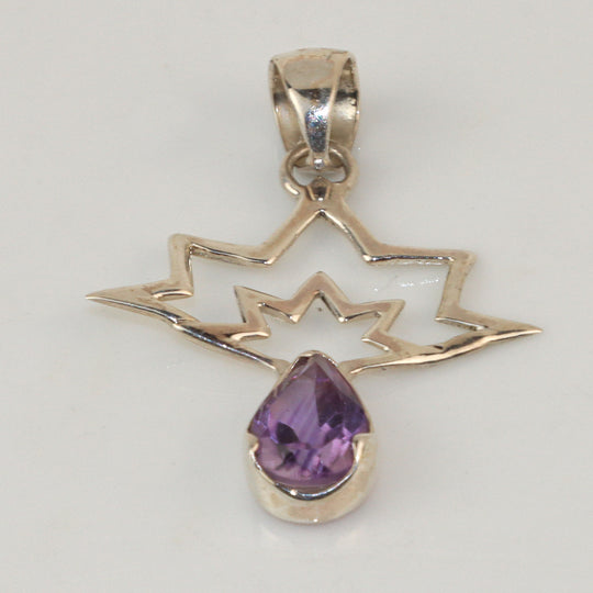 Amethyst Starburst Pendant