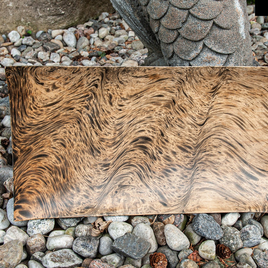 Mango Wood Large Rectangle Plate - 18" (Tiger)