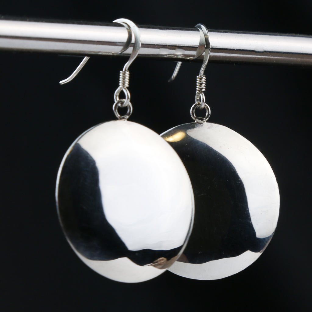Silver Round Earring