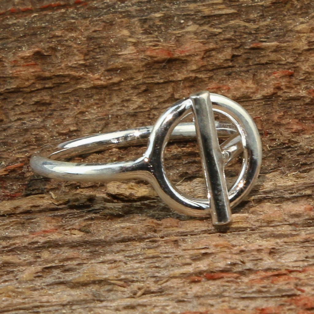 Anneau de cercle d'argent