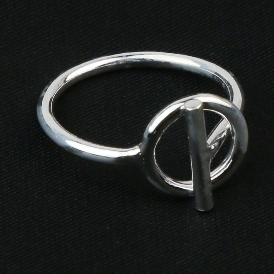 Anneau de cercle d'argent