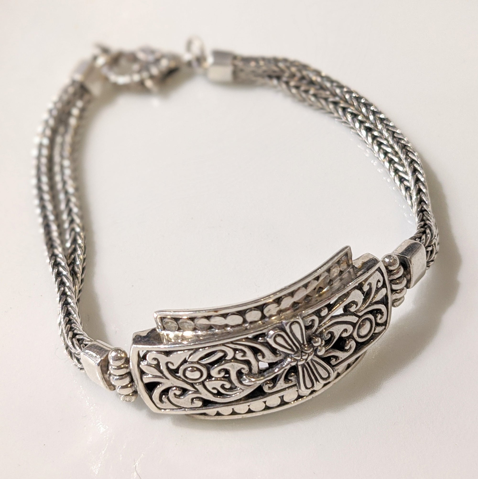 Silver Bracelet -  Dragonfly