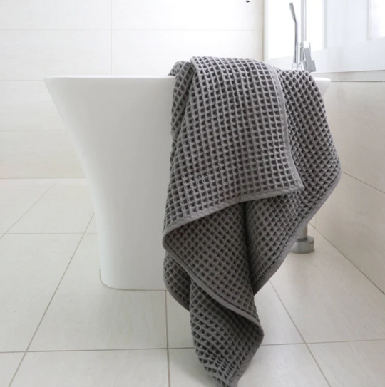Serviette Gaufre Turque - Gris Foncé
