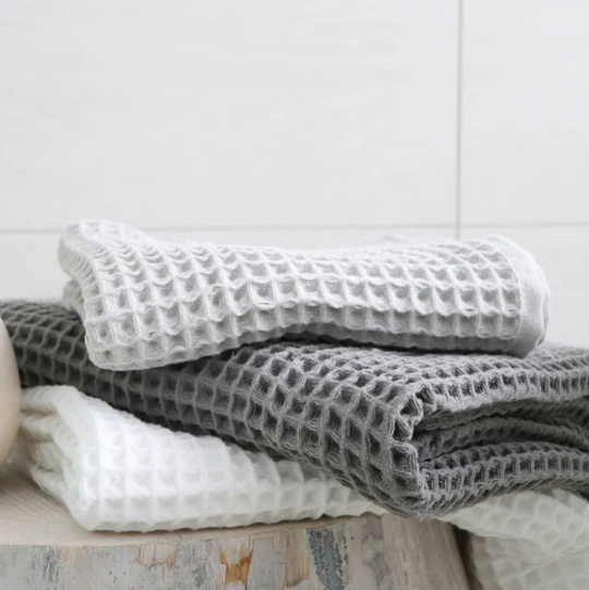 Serviette Gaufre Turque - Gris Foncé
