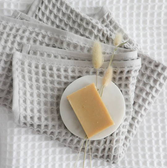 Turkish Waffle Hand Towel - Clay - Set of 2