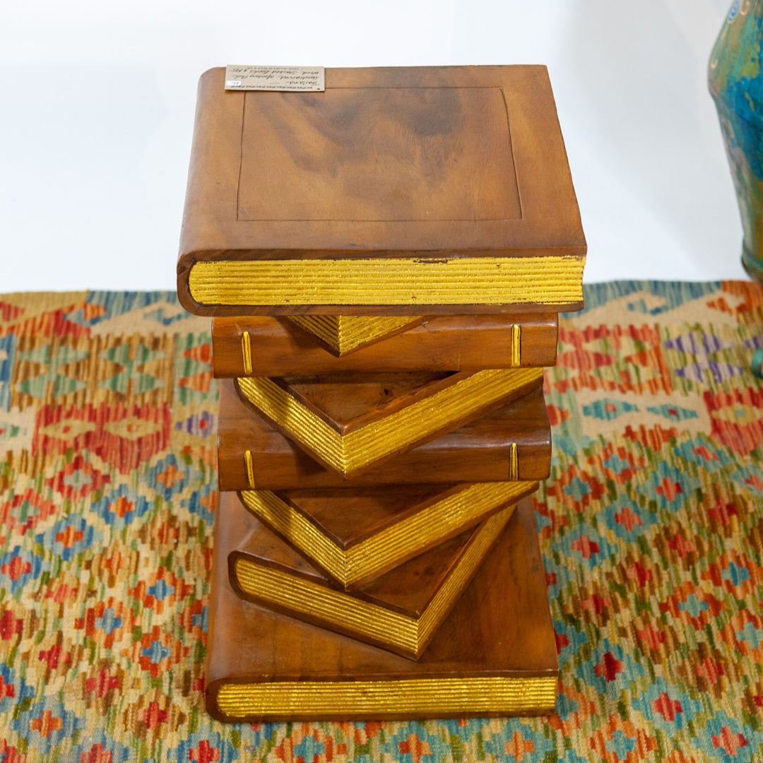 Stacked Book Side Table
