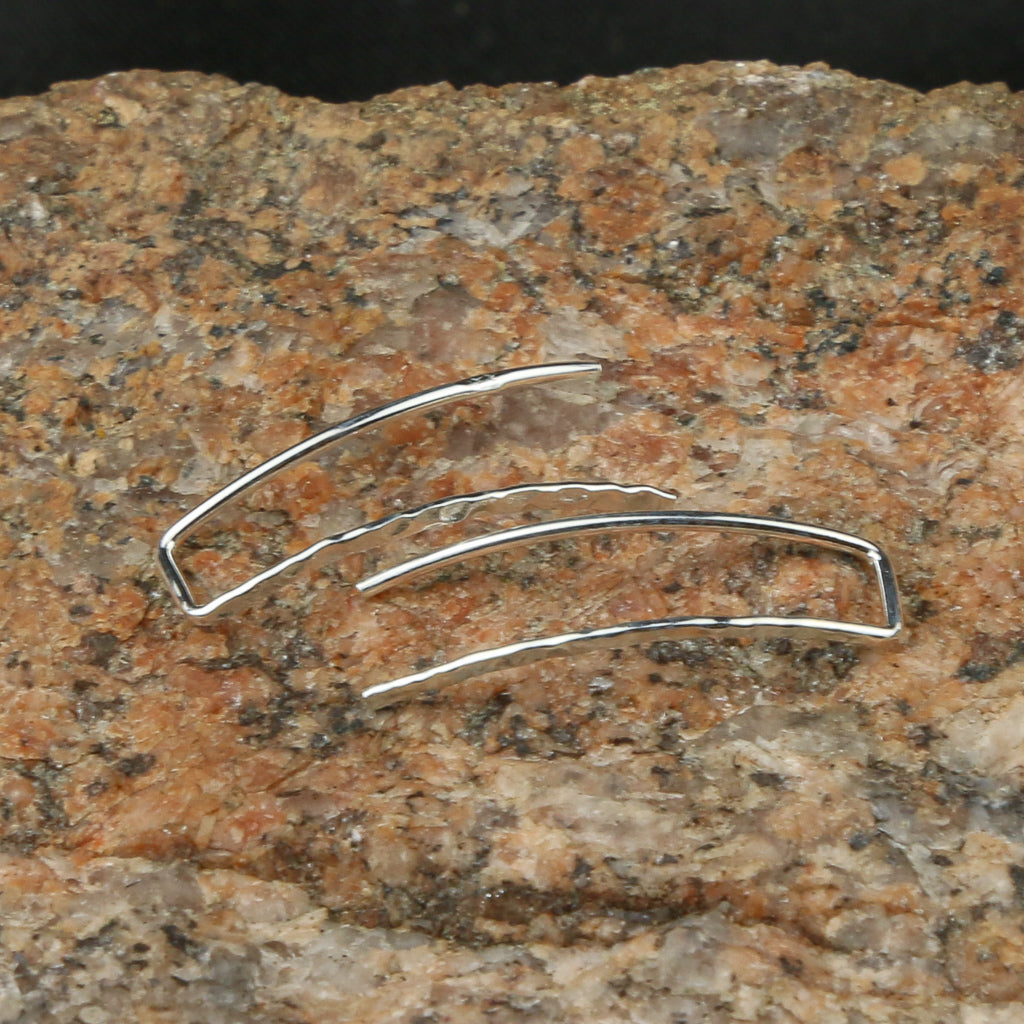 Classic Silver Climber Earring